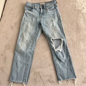 Madewell Jeans Women 27P 27 Petite The Perfect Vintage Distressed Stretch Petite